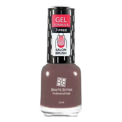 Лак с гелевым эффектом Brigitte Bottier Gel Formula тон 49 розовое какао, 12 мл