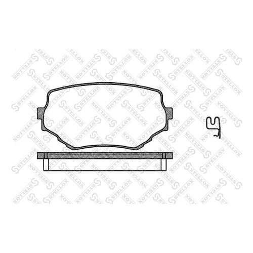 Комплект тормозных дисковых колодок Stellox 605 002-SX