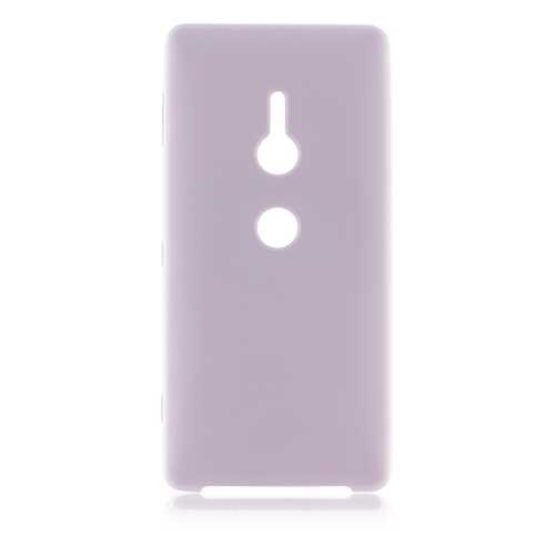 Накладка Brosco Softrubber для Sony Xperia XZ2, пепельно-розовая
