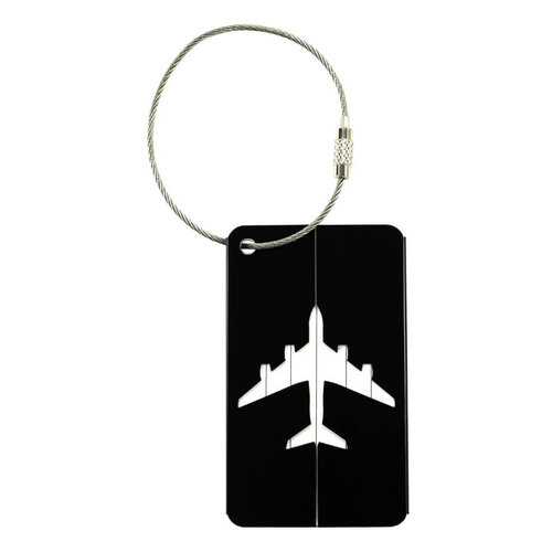 Бирка багажная Verona Plane, черный
