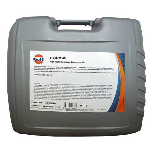 Компрессорное масло GULF Fidelity 20л 470763GU00