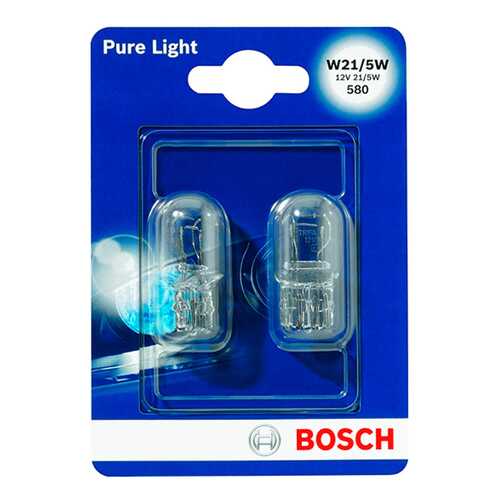 Лампа W21/5w 12v 21/5w Pure Light Bosch 1 987 301 079