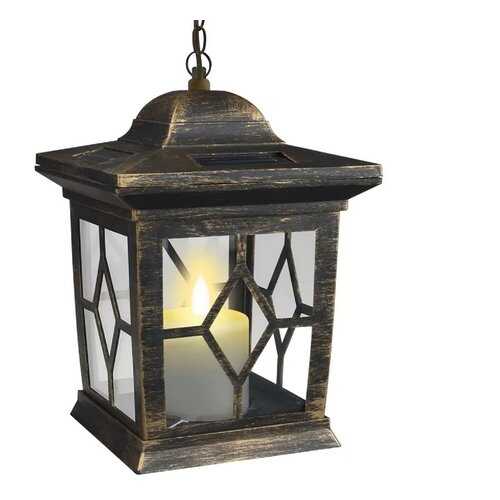 Светильник на солнечных батареях Uniel USL-S-180/PT220 Bronze lantern 22 см