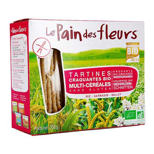 Хлебцы Pain des fleurs без глютена мультизлаковые 150 г