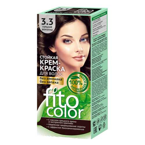 Краска для волос Фитокосметик FitoColor 3.3 Горький шоколад 115 мл