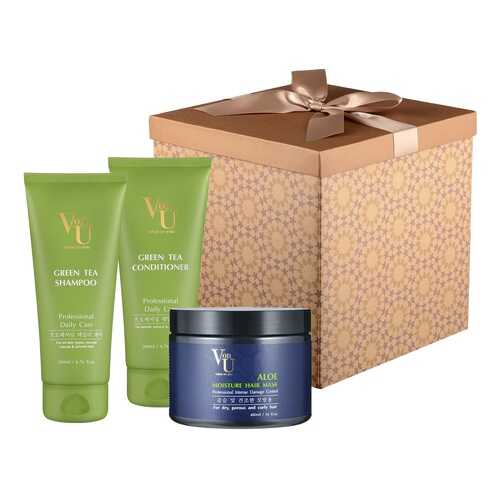 Набор VonU Green Tea + Mask (3 предмета, с маской Алоэ)