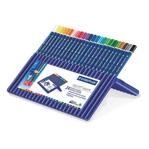 Карандаши акварельные Ergosoft трехгранные 24 цв. Staedtler
