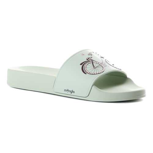 Шлепанцы женские MENGHI SHOES 2057 зеленые 38 RU