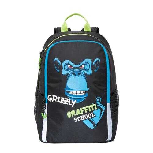 Рюкзак детский Grizzly для мальчика черный