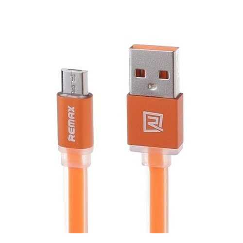 Кабель REMAX Colourful microUSB 1м Orange