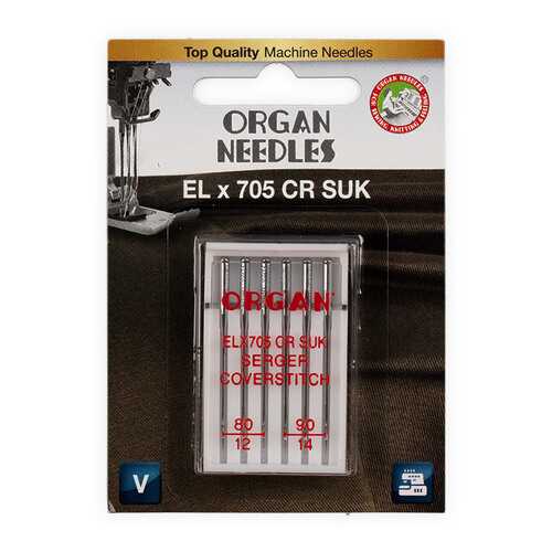 Иглы Organ ELx705 CR SUK 6/80-90 Blister