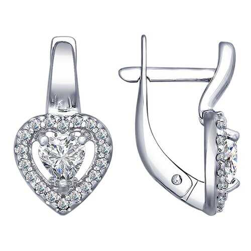 Серьги SOKOLOV из серебра со Swarovski Zirconia 89020060