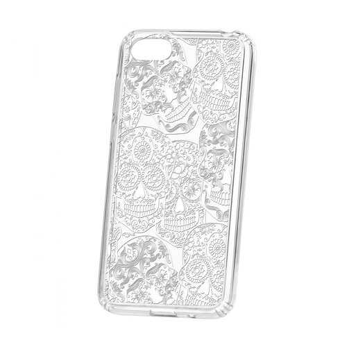 Чехол Kruche Huawei Honor 7A Print Skull White