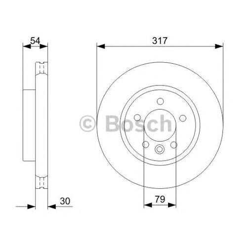 Тормозной диск Bosch 0986479287