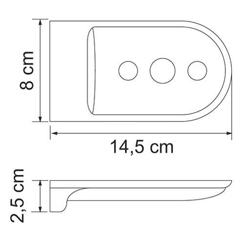 Мыльница решетка, Wasserkraft Kammel K-8369WHITE