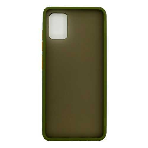 Чехол Zibelino Plastic Matte для Samsung Galaxy A51 (A515) (оливковая окантовка)