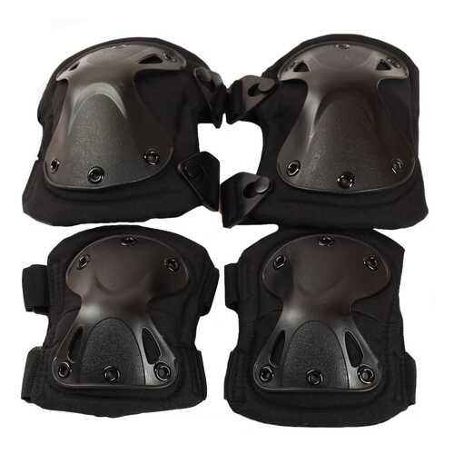 Защита колена и локтя Tactical Pro X-Form черная One Size