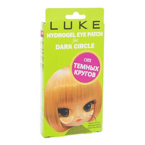 Патчи для глаз LUKE 4Skin гидрогелевые с экстрактом зеленого чая 5 шт