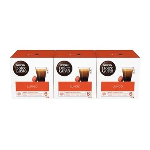 Кофе в капсулах Nescafe Dolce Gusto Лунго 3 штуки по 16 капсул