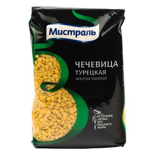 Чечевица Мистраль желтая турецкая колотая 450 г