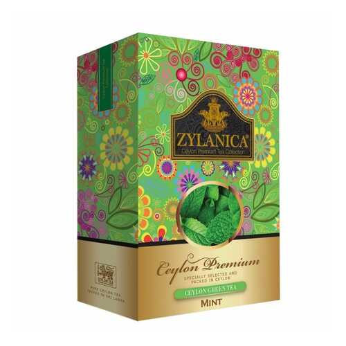 Чай Zylanica Ceylon Premium зеленый листовой с мятой 100 г