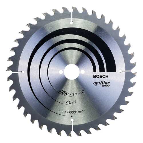 Диск по дереву Bosch STD WO 250x30-40T 2608640728
