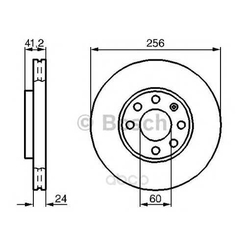 Тормозной диск Bosch 0986478881 передний