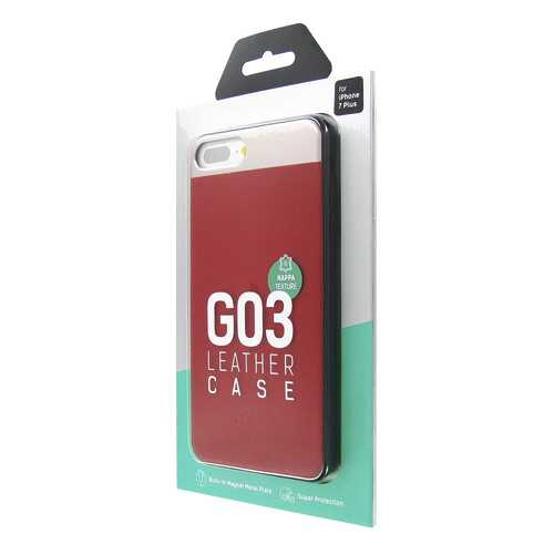 Чехол Dotfes G03 Aluminium Alloy Nappa leather Case для iPhone 7 Plus/8 Plus (red)