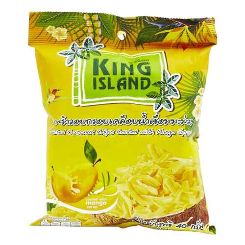 Кокосовые чипсы King Island с манго 40 г