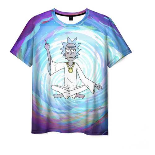 Футболка мужская ВсеМайки Rick in nirvana синяя 4XL