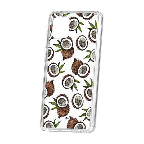 Чехол Kruche Samsung Galaxy Note 10 Lite Print Кокосы