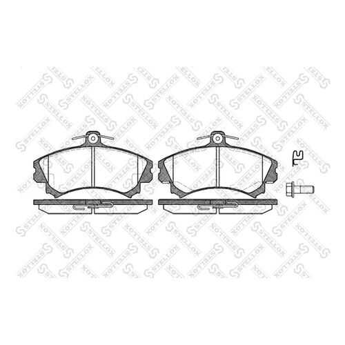 Комплект тормозных дисковых колодок Stellox 601 002B-SX