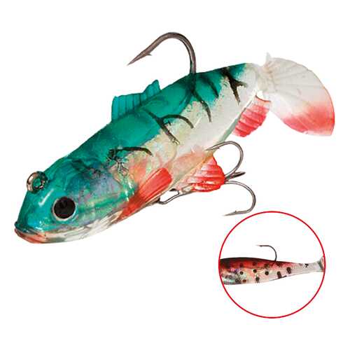 Виброхвост оснащенный Mikado Crystal Fish WXH-63 6 см, 89, 2 шт.