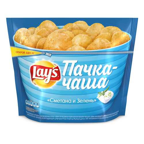 Картофельные чипсы Lay's сметана и зелень 240 г