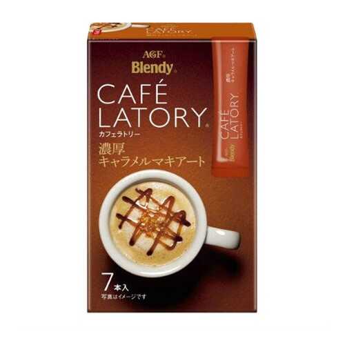 Кофе AGF Cafe Latory карамель-маккиато в стиках 7*11 г