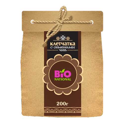 Клетчатка Bio National с семенами чиа в эко-упаковке 200 г
