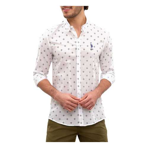 Рубашка мужская U.S. POLO ASSN. G081SZ0040LIFIN белая XL