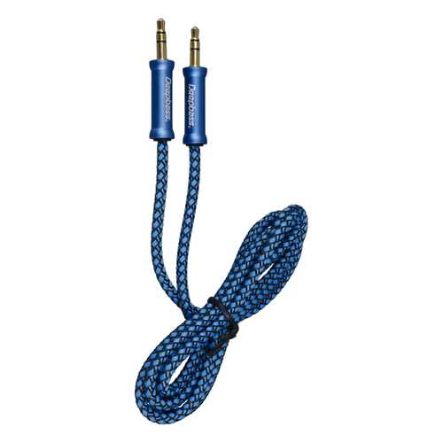 Кабель AUX AC323 Deepbass 3.5mm Плетеный Blue