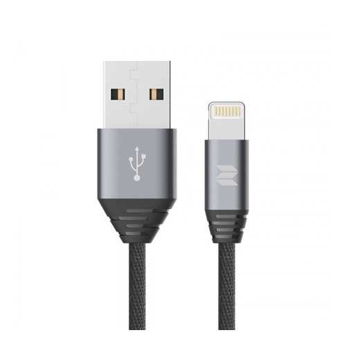 Кабель ROCK M5 Metal Lightning 1м Black