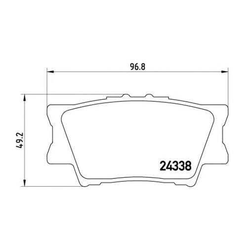 Комплект тормозных колодок Brembo P83089