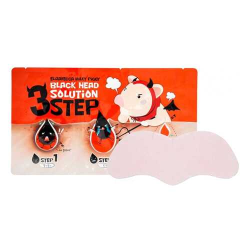 Набор для удаления черных точек Elizavecca Black Head Solution 3 Step Nose Strip