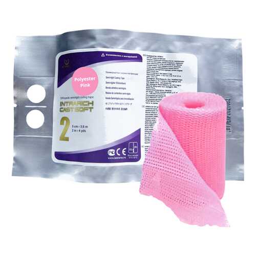 Полимерный бинт полужесткой (мягкой) фиксации INTRARICH CAST SOFT 5,0 см х 3,6 м розовый