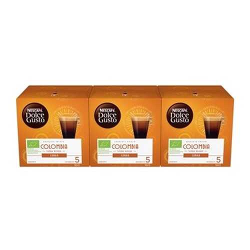 Кофе в капсулах Nescafe Dolce Gusto Лунго Колумбия 3 штуки по 12 капсул