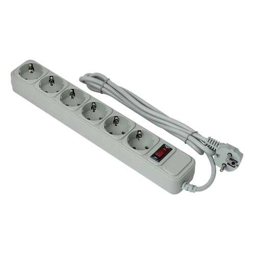 Сетевой фильтр ExeGate SP-6-1,8, 6 розеток, 1,8 м, Grey