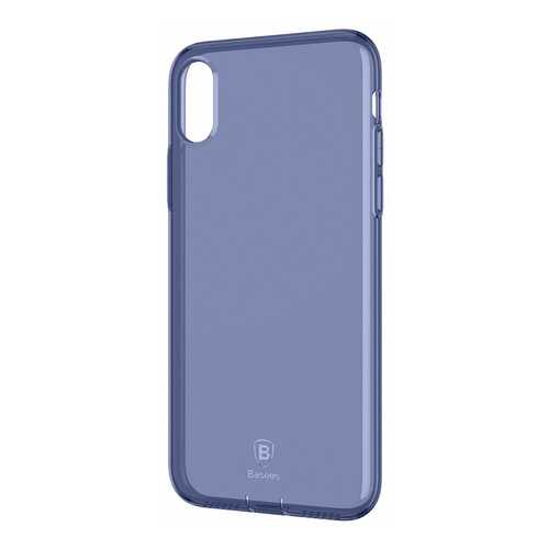 Чехол Baseus Simple Series Case Pluggy (ARAPIPHX-A03) для Apple iPhone X(Transparent Blue)