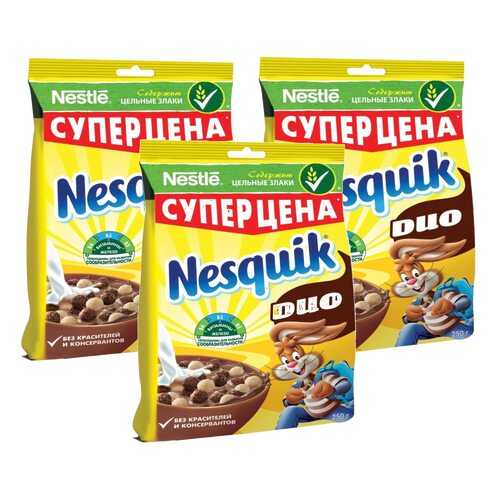 Nesquik Duo вкус белого и темного шоколада 3*250 г
