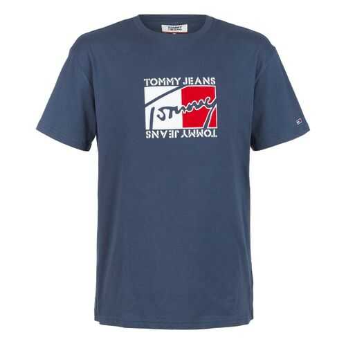 Футболка мужская Tommy Jeans DM0DM07433 CBK black iris синяя XL INT
