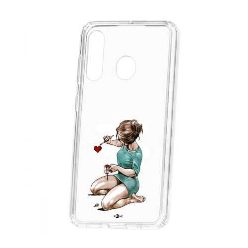 Чехол Kruche Samsung Galaxy A60 Print Рисуя любовь
