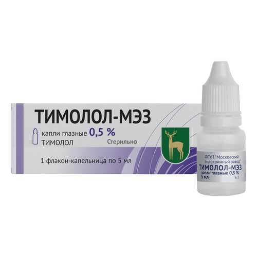 Тимолол МЭЗ капли глазн 0.5% фл 5 мл