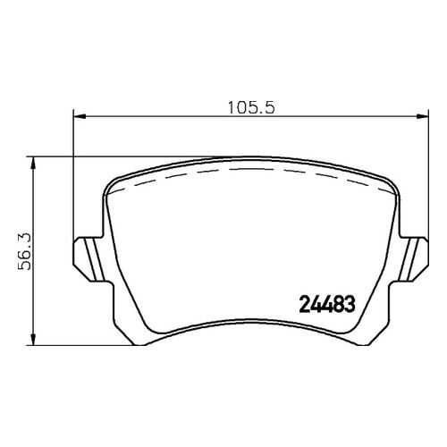 Комплект тормозных дисковых колодок MINTEX MDB2888